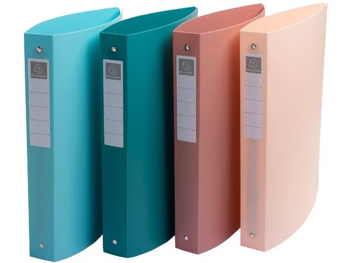 [90339697 1686082] Exacompta Ringbuch Skandi A4+, mehrfarbig, 4 Stück