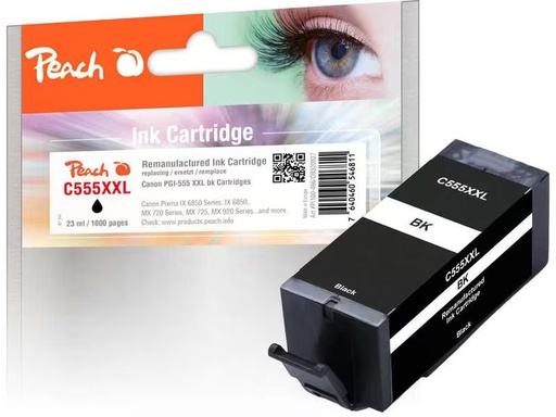 [90339740 1644859] Peach Tinte Canon PGI-555XXL Black