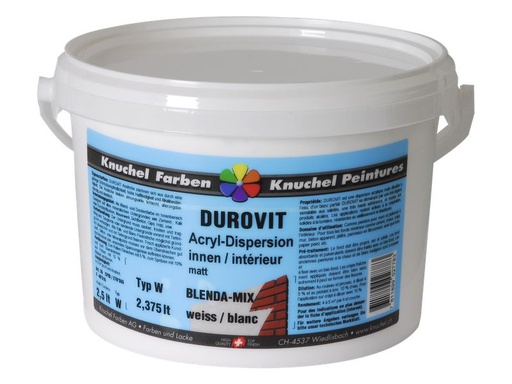[90339755 1674411] Knuchel Innendispersion Durovit-Mix 2.5 l Weiss