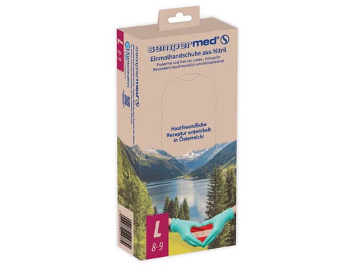 [90339772 1667836] SecondSkin Einweghandschuh Sempermed Green L, 50 Stück pro Box
