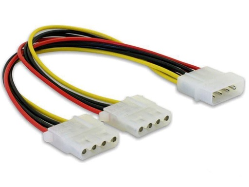 [90054118 183765] Delock Y-Stromkabel Molex - 2x Molex 11 cm