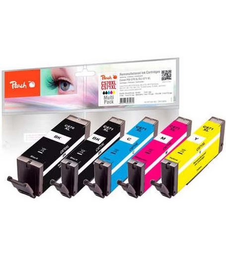 [90339888 1644860] Peach Tintenset Canon 570XL/571XL Multi-Pack BK/C/M/Y