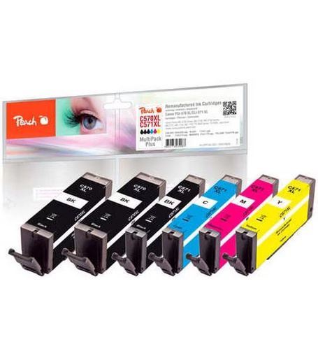 [90339891 1644861] Peach Tintenset Canon 570XL/571XL Multi-Pack BK/C/M/Y