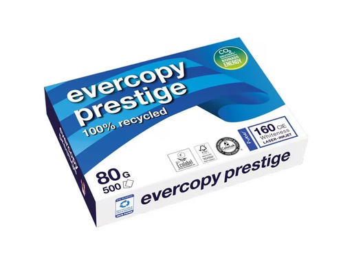 [90339912 1692308] Evercopy Kopierpapier A4, Weiss, 80 g/m²,2500