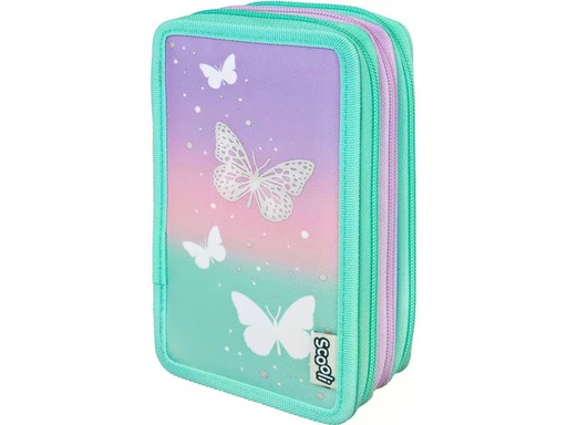 [90339936 1684010] Scooli Etui Trippledecker Schmetterling