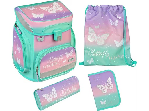 [90339991 1684014] Scooli Schulthek-Set Schmetterling 5-teilig
