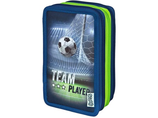 [90340014 1684040] Scooli Etui Trippledecker Fussball