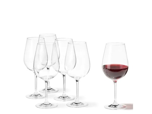 [90054143 552372] Leonardo Rotweinglas Tivoli 700 ml, 6 Stück, Transparent