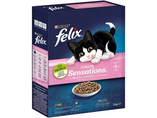 [90340096 1679974] Felix Trockenfutter Sensations Junior, 1 kg