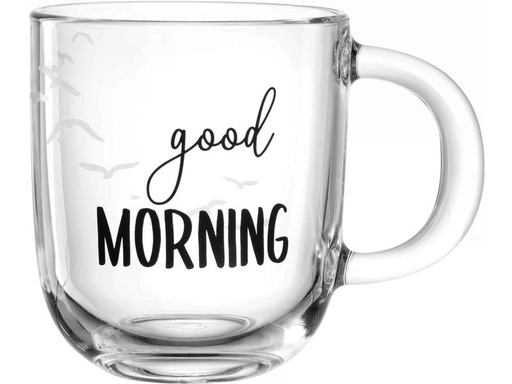 [90340099 1681550] Leonardo Universaltasse Ufficio Good Morning 400 ml, 4 Stück