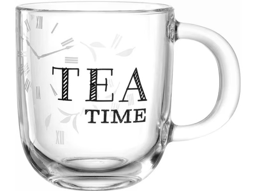 [90340138 1681549] Leonardo Universaltasse Ufficio Tee Time 400 ml, 4 Stück, Transparent