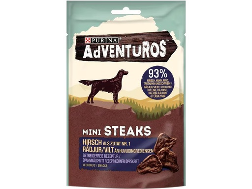 [90340153 1679988] Purina AdVENTuROS Leckerli Mini Steaks Wild, 70 g