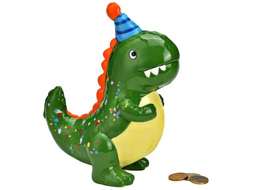 [90340281 1680322] G. Wurm Spardose Dino 18 x 22 x 10 cm