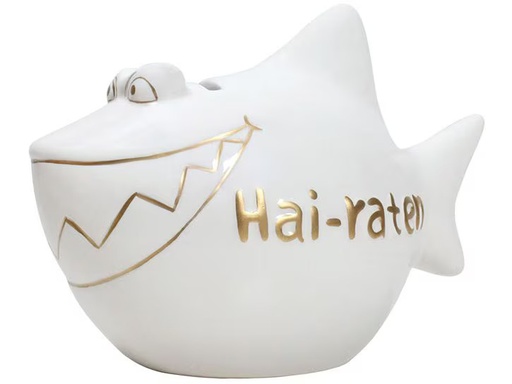[90340299 1680352] G. Wurm Spardose Hai-raten 12.5 x 9 x 9 cm