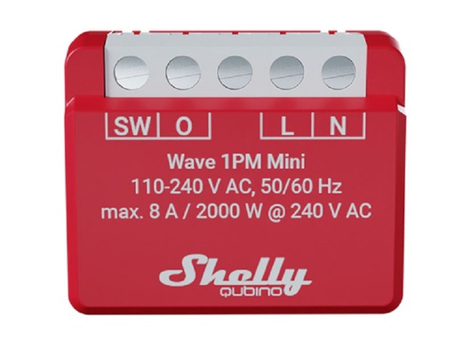 [90340331 1694457] Shelly Smart Home Qubino Wave 1PM Mini