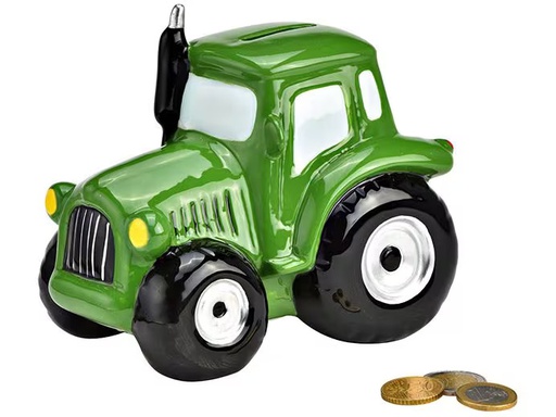 [90340368 1680323] G. Wurm Spardose Traktor 17 x 14 x 11 cm