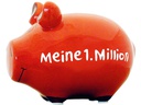G. Wurm Spardose Meine 1. Million 12.5 x 9 x 9 cm