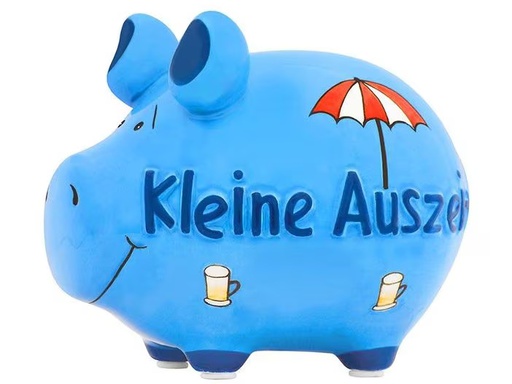 [90340411 1680330] G. Wurm Spardose Kleine Auszeit 12.5 x 9 x 9 cm