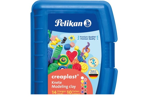 [90340454 1689994] Pelikan Modelliermasse Creaplast Knete 14 Stangen, farbig