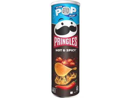 [90340470 1680010] Pringles Chips Hot &amp; Spicy 185 g