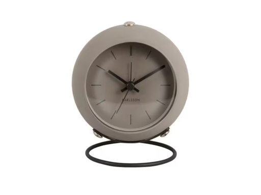 [90340497 1683848] KARLSSON Klassischer Wecker Globe Grau