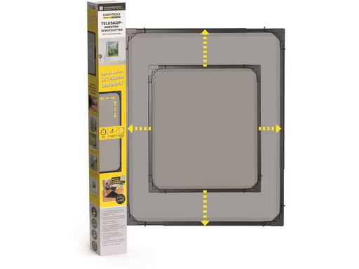 [90340573 1694873] EASYmaxx Teleskop Insektenschutzgitter Anthrazit