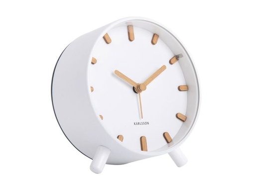[90340596 1683858] KARLSSON Klassischer Wecker Grace Weiss