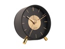 KARLSSON Klassischer Wecker Gold Disc Gold/Schwarz