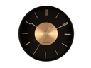 KARLSSON Wanduhr Gold Disc Gold/Schwarz