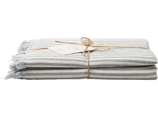 [90340635 1695094] Esmée Strandtuch -Set Sol 100 x 90 cm, Weiss/Blau