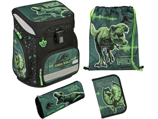 [90340664 1684068] Scooli Schulthek-Set Jurassic World 5-teilig