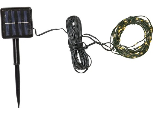 [90340681 1692970] Star Trading Lichterkette Solar Dew Drop Micro, 100 LEDs, 740 cm, Grün
