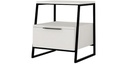 Woody Fashion Nachttisch Pal 45 x 50 x 40 cm, Weiss