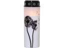 Star Trading LED Grabkerze Löwenzahn, Ø 7 x 21 cm, Weiss