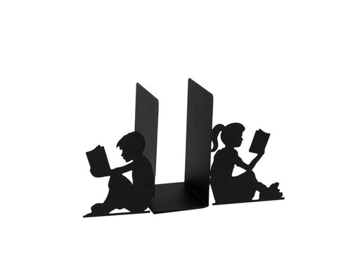 [90340853 1683036] Wallxpert Buchstützen-Set Kinder Schwarz