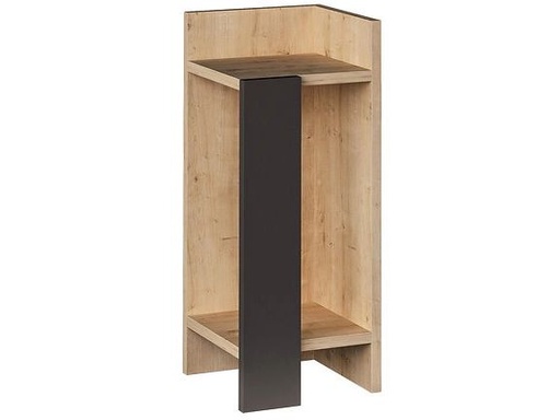 [90340904 1683285] Woody Fashion Nachttisch Elos Rechts 25 x 60 x 27 cm, Anthrazit/Nature