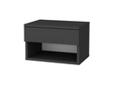 Woody Fashion Nachttisch Jamot 44.6 x 29 x 31.9 cm, Anthrazit