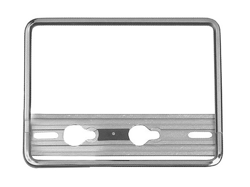 [90340974 1683245] Quick-fix Motorrad Nummernrahmen Chrom 18×14 cm