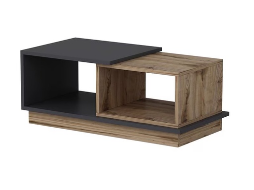 [90340990 1683280] Woody Fashion Couchtisch Consept 90 x 36 x 45 cm, Anthrazit/Braun