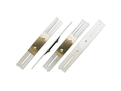 [90341113 1683247] Quick-fix Halteplatten zu Nummernrahmen mit Schloss 4 Stück