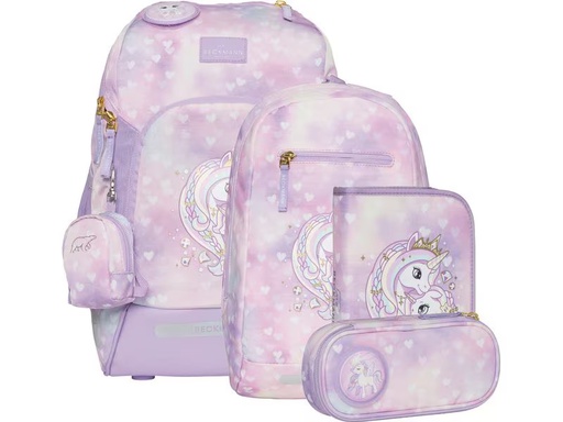 [90341125 1697856] Beckmann Schulrucksack-Set Active Air Flx Unicorn Princess, 6-teilig