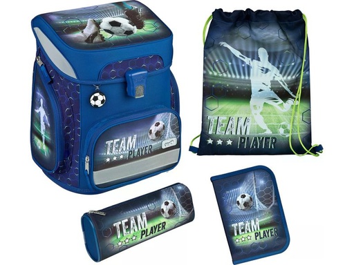 [90341154 1684043] Scooli Schulthek-Set Fussball 5-teilig