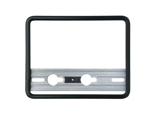 [90341214 1683244] Quick-fix Nummernrahmen Motorrad Schwarz 18 x 14 cm