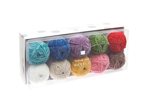 [90341438 1687344] Rico Design Wolle Ricorumi Nilli Nilli Rainbow, 10er Set