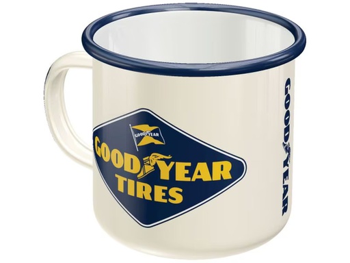 [90341441 1685859] Nostalgic Art Universaltasse Goodyear 360 ml, 1 Stück, Dunkelblau/Weiss