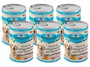 LandFleisch Nassfutter Classic Geflügelherzen und Seelachs, 6 x 400 g