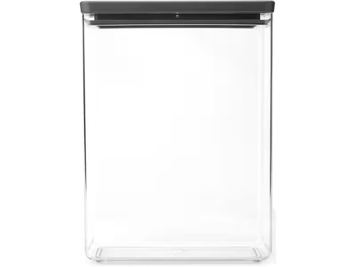 [90341474 1675198] Brabantia Vorratsdose Tasty+ 5.4 l, Dunkelgrau/Transparent