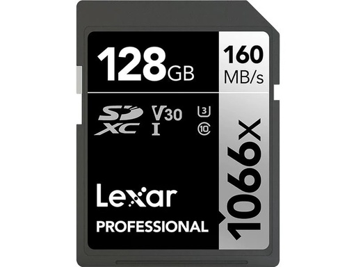 [90341504 1634294] Lexar SDXC-Karte Professional 1066x Silver 128 GB
