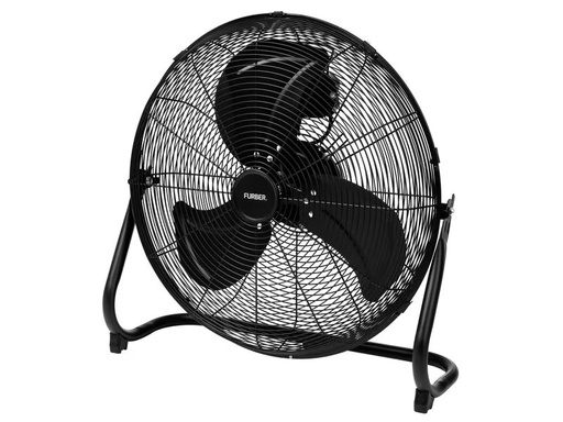 [90341638 1641897] FURBER Bodenventilator Vayu-Industry 20 Schwarz matt