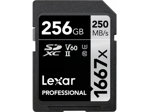 [90341655 1634301] Lexar SDXC-Karte Professional 1667x SILVER Serie 256 GB
